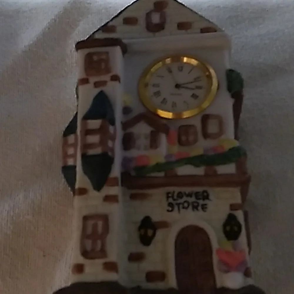 Ceramic flower clock - Picture 2 of 6